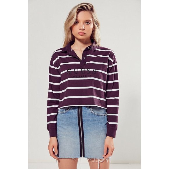 Guess Collared Rugby Style Top - Picture 1 of 10